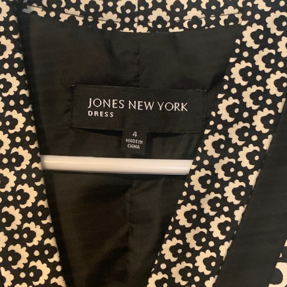 Jones New York black and white sleeveless dress - Picture 4 of 5